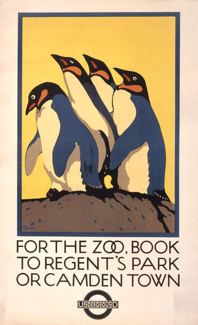 Digital Print - For the zoo, book to Regent's Park or Camden Town by Charles Paine