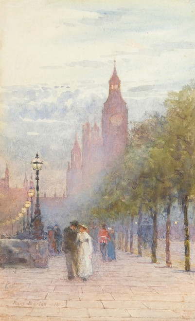 Digital Print - Houses Of Parliament And Westminster by Rose Barton