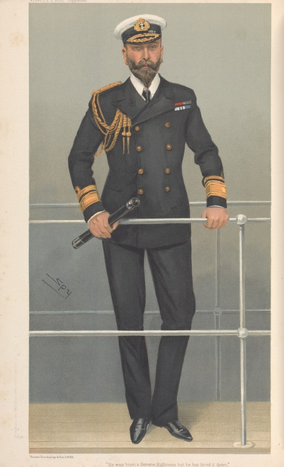 Digital Print - Literary; 'He was born a Serene Highness but he has lived it Down', Price Louis of Battenbury, February 16, 1905 by Leslie Matthew Ward