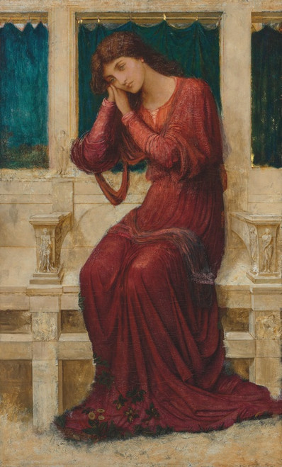 Digital Print - When sorrow comes in summer days by John Melhuish Strudwick
