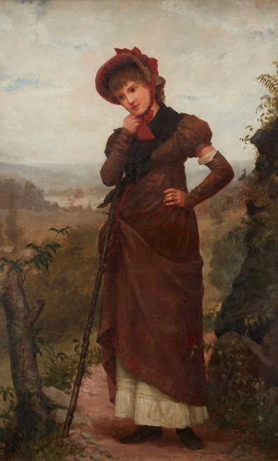 Digital Print - A Walk through the Country by Jennie Augusta Brownscombe