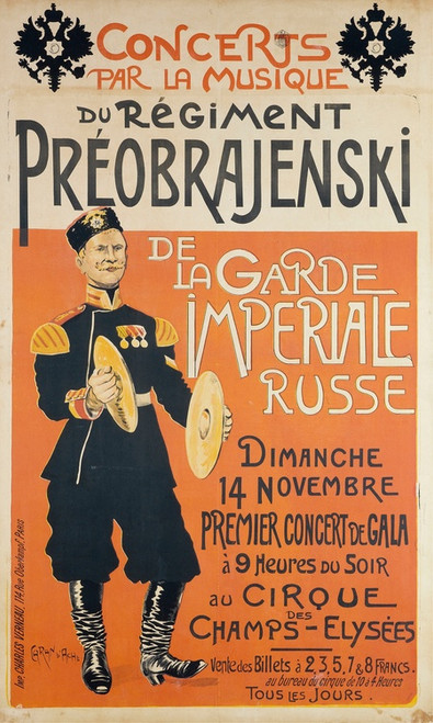 Digital Print - Concerts Par La Musique Du Regiment Preobrajenski by Caran d'Ache