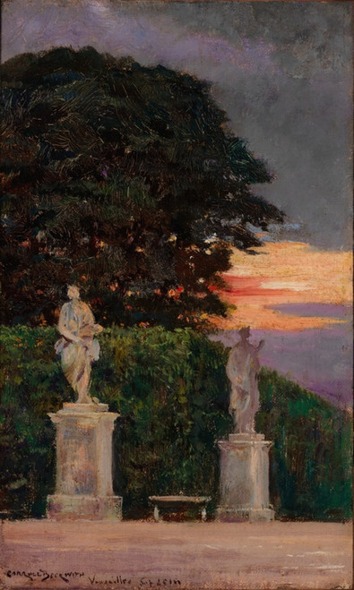 Digital Print - Corner of the Terrace, Versailles by James Carroll Beckwith