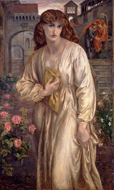 Digital Print - Salutation of Beatrice by Dante Gabriel Rossetti