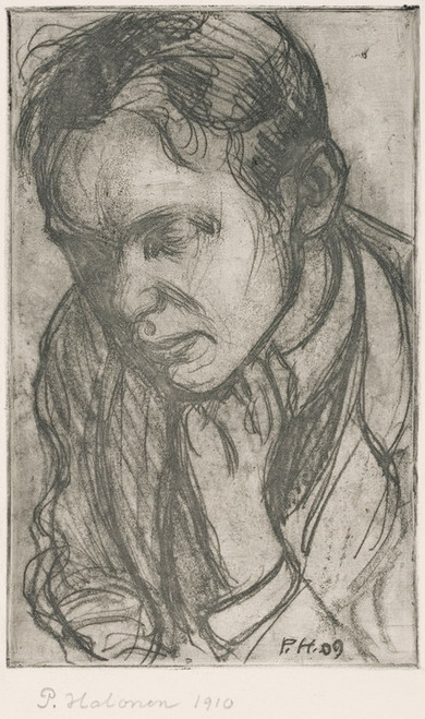 Digital Print - Young Man Deep in Thought by Pekka Halonen