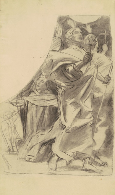 Digital Print - Study for 'Triumph of Religion' by John Singer Sargent