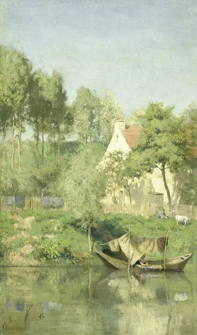 Digital Print - Aan de Oise by Coen Metzelaar