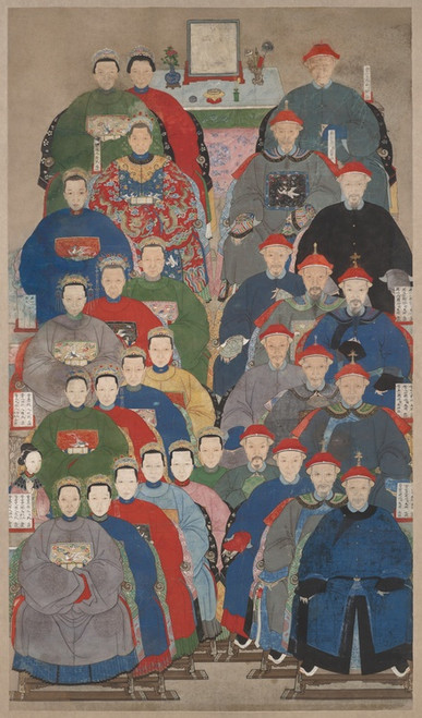 Digital Print - Ancestor Group Portrait by China, Qing dynasty