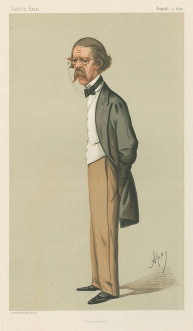 Digital Print - Doctors and Scientists. 'Cremation'. Sir Henry Thompson. 1 August 1874 by Carlo Pellegrini