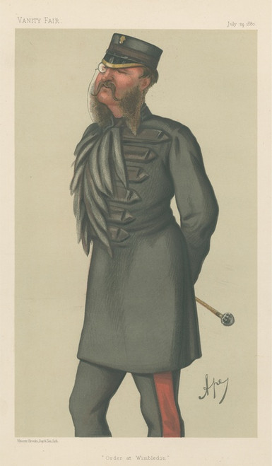 Digital Print - Military and Navy; 'Order at Wimbledon', Colonel Lewis Guy Phillips, July 24, 1880 by Carlo Pellegrini