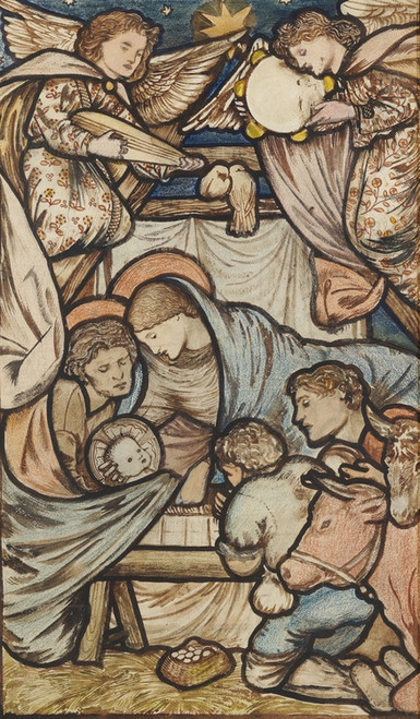 Digital Print - The Nativity by Sir Edward Coley Burne-Jones