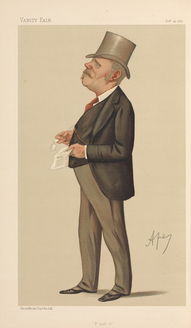 Digital Print - Shipping Officials; 'P & O', Mr. Thomas Sutherland, October 22, 1887 by Carlo Pellegrini