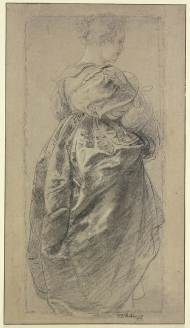 Digital Print - Figural Study for the 'Garden of love'; Hlne Fourment by Peter Paul Rubens
