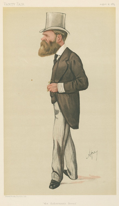 Digital Print - Politicians - 'The fisherman's friend'. Mr. Edward Birkbeck. August 15, 1885 by Carlo Pellegrini