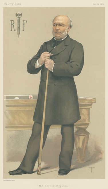 Digital Print - Sport, Miscellaneous Billiards; 'The French Republic', M. Jules Grevy, July 12, 1879 by Thobald Chartran Digital Print - Sport, Miscellaneous Billiards; 'The French Republic', M. Jules Grevy, July 12, 1879 by Thobald Chartran