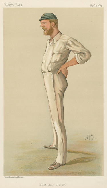 Digital Print - Cricket. 'Australian cricket.' George John Bonner. 13 September 1884 by Carlo Pellegrini