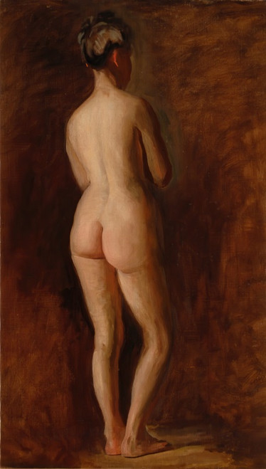 Digital Print - Standing Female Nude (back view) by Thomas Eakins