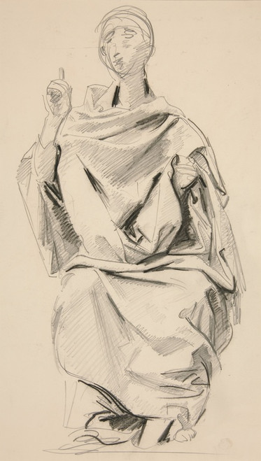 Digital Print - DrapedFigure by John Singer Sargent