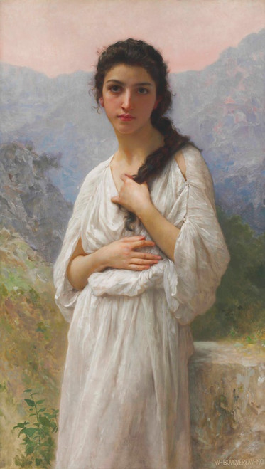 Digital Print - L'Attente by William Bouguereau