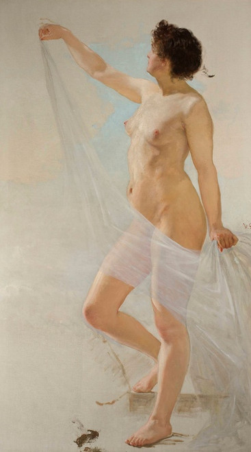Digital Print - Female nude, study by Wojciech Gerson