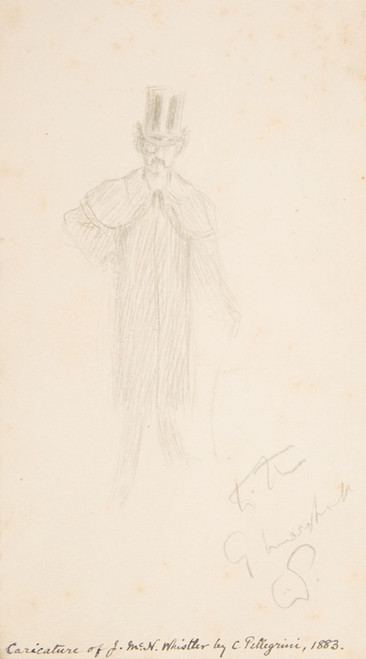 Digital Print - Caricature of James McNeil Whistler by Carlo Pellegrini