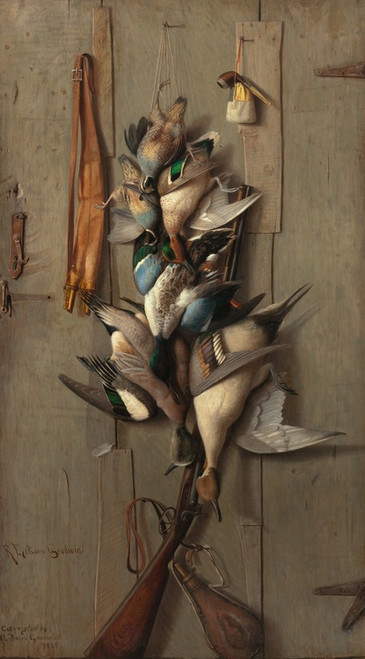 Digital Print - Still Life with Game and Hunting Paraphernalia by Richard La Barre Goodwin