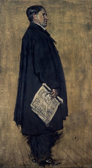 Digital Print - Charles Rennie Mackintosh, 1869 - 1928. Architect (study for group portrait The Building Committee o... by Francis Henry Newbery