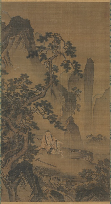 Digital Print - The Hermit Xu You Resting by a Stream by Dai Jin