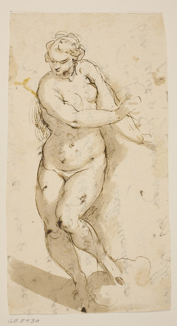 Digital Print - Gende ngen kvindelig model by Jacopo Palma il Giovane