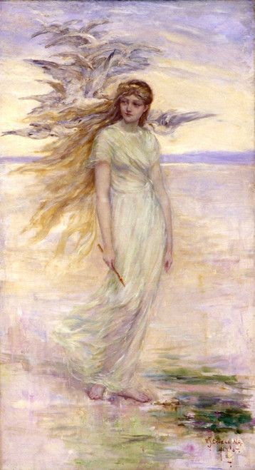 Digital Print - The Viking's Daughter by Frederick Stuart Church