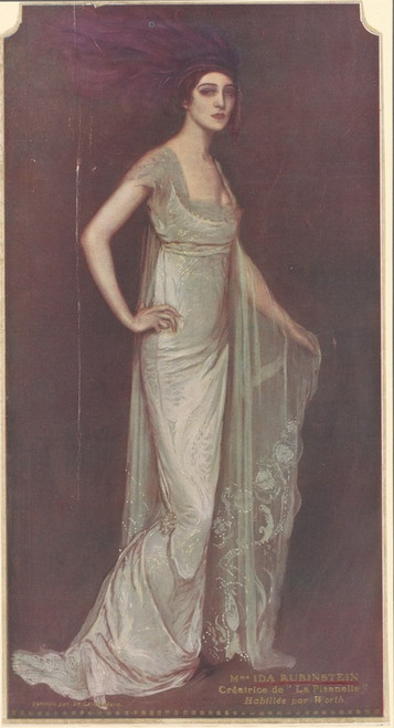 Digital Print - Reproduction of a painting of Ida Rubinstein as 'La Pisanelle', no. 7 by Antonio de La Gandara