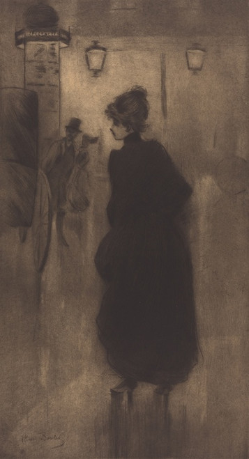 Digital Print - Parisian Woman (The Effect of the Night) by Henri Boutet