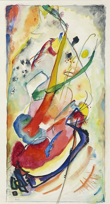 Digital Print - Entwurf zu einem Wandbild fr Edwin R. Campbell Nr. 1 by Wassily Kandinsky