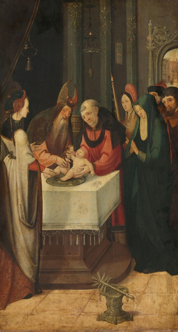 Digital Print - Circumcision of Christ, Left Wing of an Altarpiece by Pseudo Jan Wellens de Cock