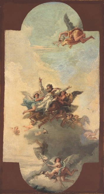 Digital Print - The apotheosis of a pope and martyr by Giovanni Domenico Tiepolo