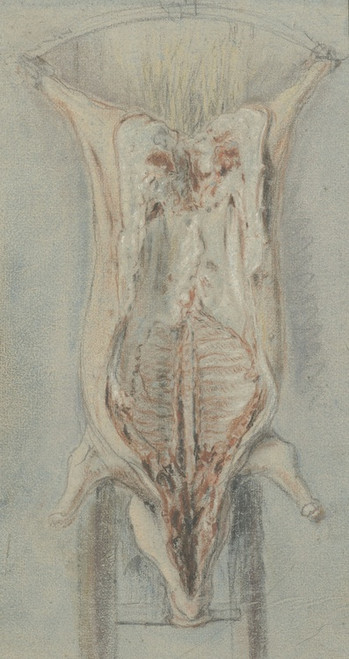 Digital Print - Geslacht varken op een leer by Jean Simon Chardin