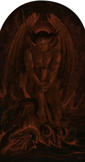 Digital Print - The Adversary!; 'Where their worm dieth not, and the fire is not quenched' by Sir Joseph Noel Paton