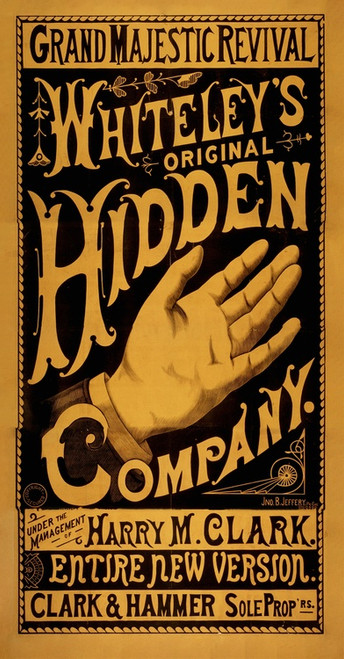 Digital Print - Whiteley's Original Hidden Hand by Jno. B. Jeffery