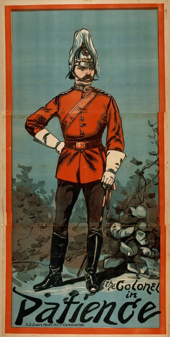 Digital Print - The colonel in Patience by A.S. Seer's Litho.