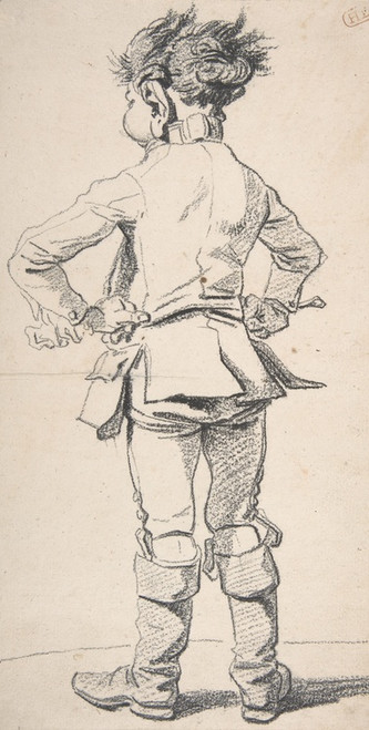 Digital Print - Back View of a Roman Servant Boy by Franois-Andr Vincent