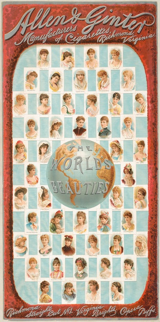 Digital Print - The world's beauties, first-series, Allen & Ginter, manufacturers of cigarettes, Richmond, Virginia by Geo. S. Harris & Sons