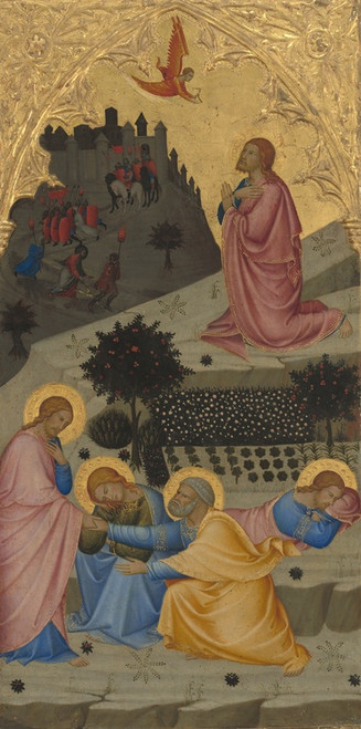 Digital Print - Scenes from the Passion of Christ - The Agony in the Garden (left panel) by Andrea Vanni