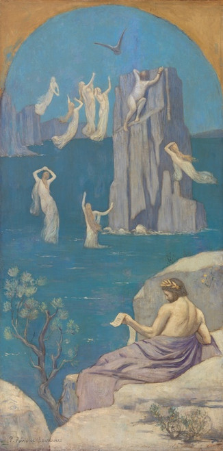 Digital Print - Dramatic Poetry (Aeschylus) by Pierre Puvis de Chavannes