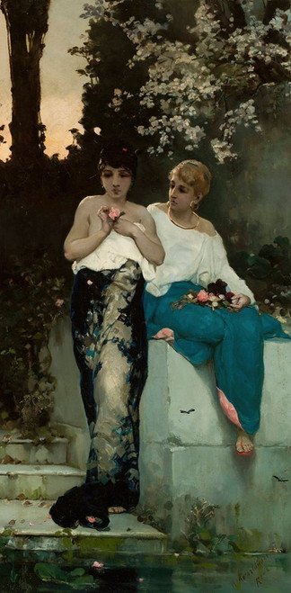 Digital Print - Two Roman women by Wilhelm Kotarbiski