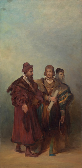 Digital Print - Entwurf zum Festzug 1879 - Drei Maschinenbauer by Hans Makart