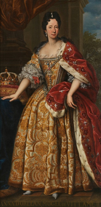 Digital Print - Portait of Anne Marie d'Orlans by Giovanni Panealbo