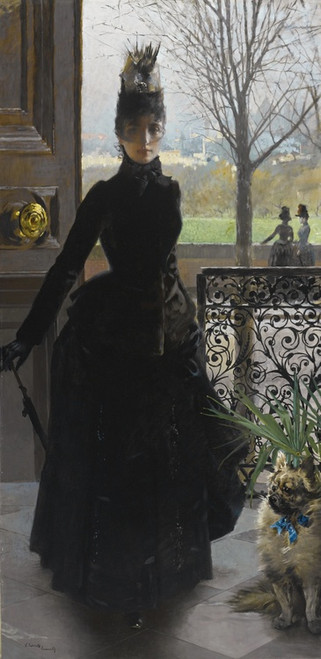 Digital Print - An Elegant Lady by Vittorio Matteo Corcos