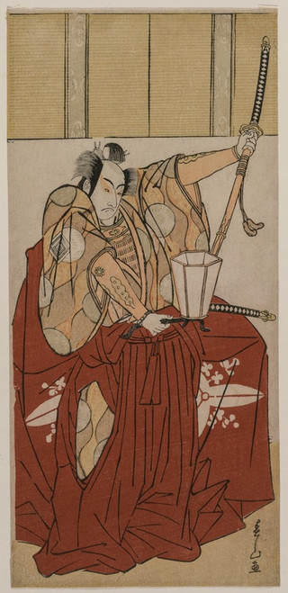 Digital Print - Ichikawa Monnosuke II as Urabe no Suetake; Onoe Matsusuke as Usui Sadamitsu; Nakamura Nakazo I as Watanabe no Tsuna by Katsukawa Shunzan
