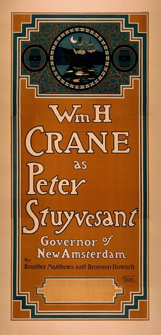 Digital Print - Wm. H. Crane as Peter Stuyvesant, Governor of New Amsterdam by Strobridge and Co