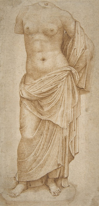 Digital Print - Study of an Antique Statue by Marcantonio Raimondi